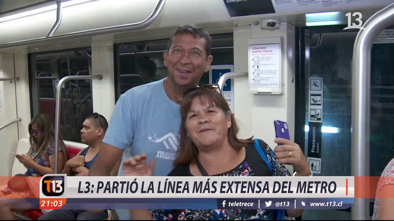 La esperada inauguración de la Línea 3 del Metro de Santiago