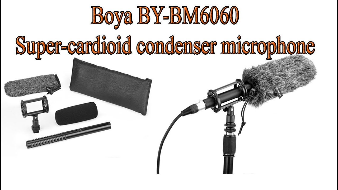Boya BY-BM6060 Super-cardioid condenser microphone.