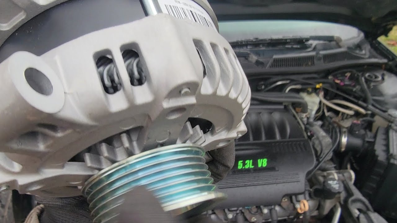 Замена генератора на Impala SS (06-09 LS4) без специального инструмента для натяжения!
