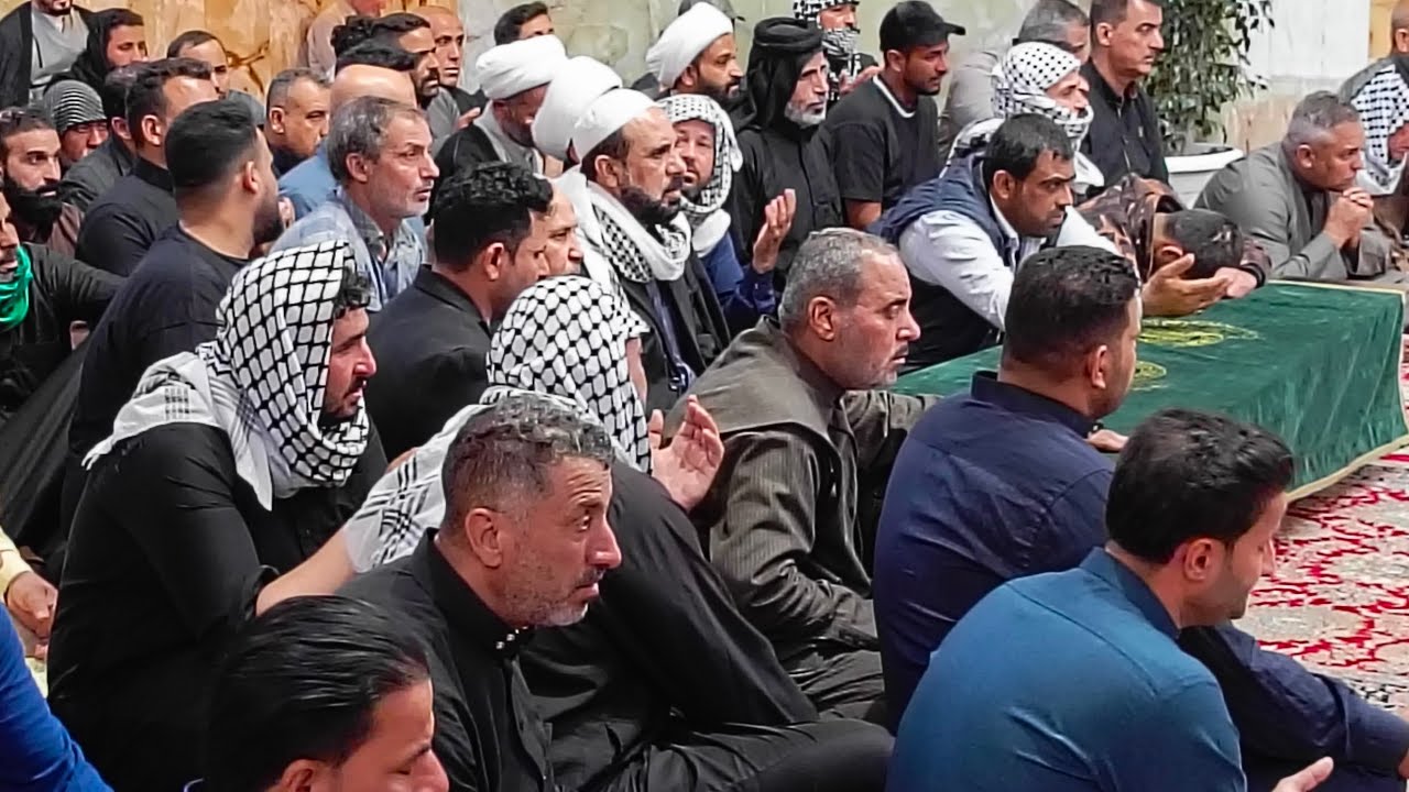 تشيع جثمان  محمد جواد نجل الشيخ عيسى المسعودي عشيرة الاخيدم قبيلة المسعود بغداد السعادة