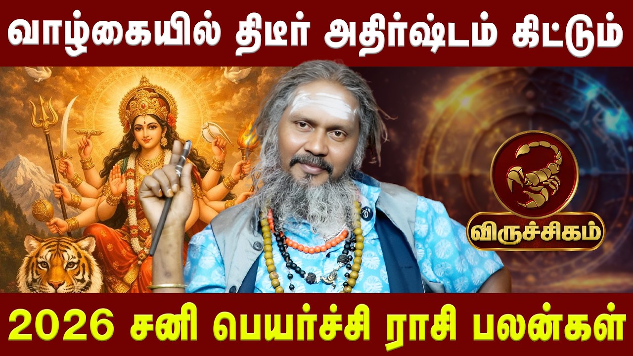 விருச்சிகம் - வாழ்கையில் திடீர் அதிர்ஷ்டம் கிட்டும் | Astrologer KGF Karuppusamy| Astro Divine