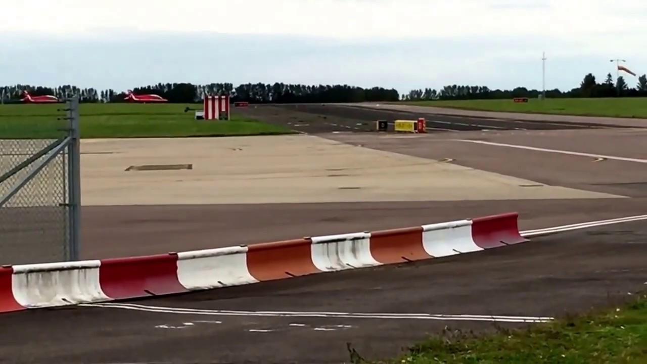 Red Arrows Display Over Norwich Airport