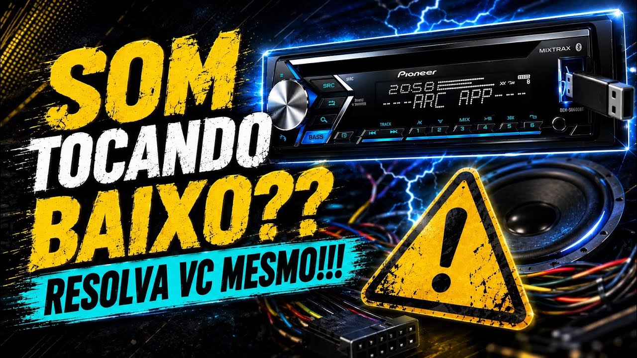 AUMENTO O SOM E CONTINUA BAIXO!! COMO RESOLVER? +++ REGULAGEM E ATERRAMENTO RADIO PIONEER!!!!