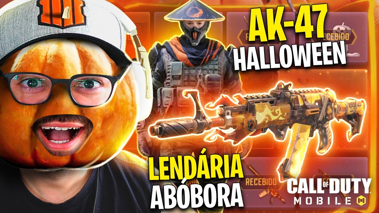 COD Mobile - Nova **AK-47 LENDÁRIA** Cabeça de Abóbora | Sorteio Dia das Bruxas