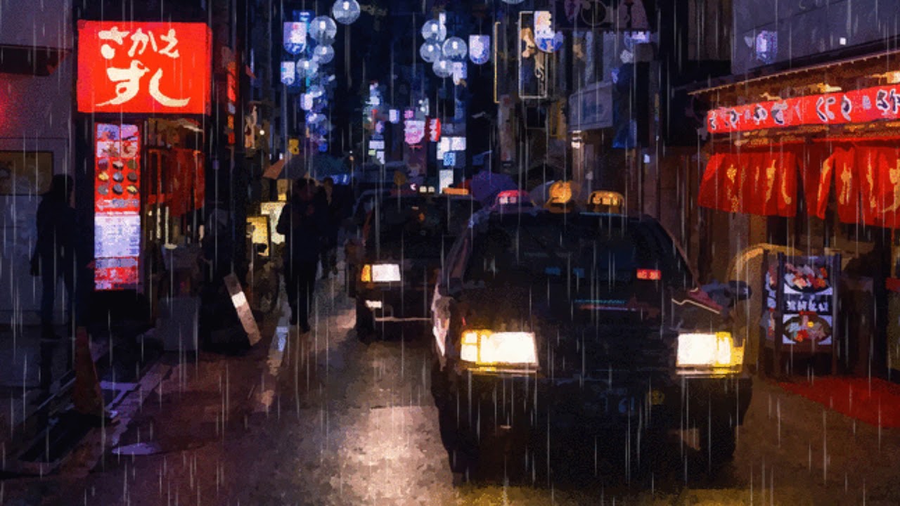Rainy City Blues  | Lo-Fi Ambience Loop | Sleep, Study, Work, Relax | 30 Minutes