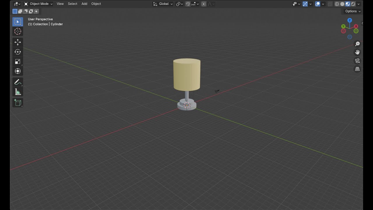 Making a lamp in Blender!