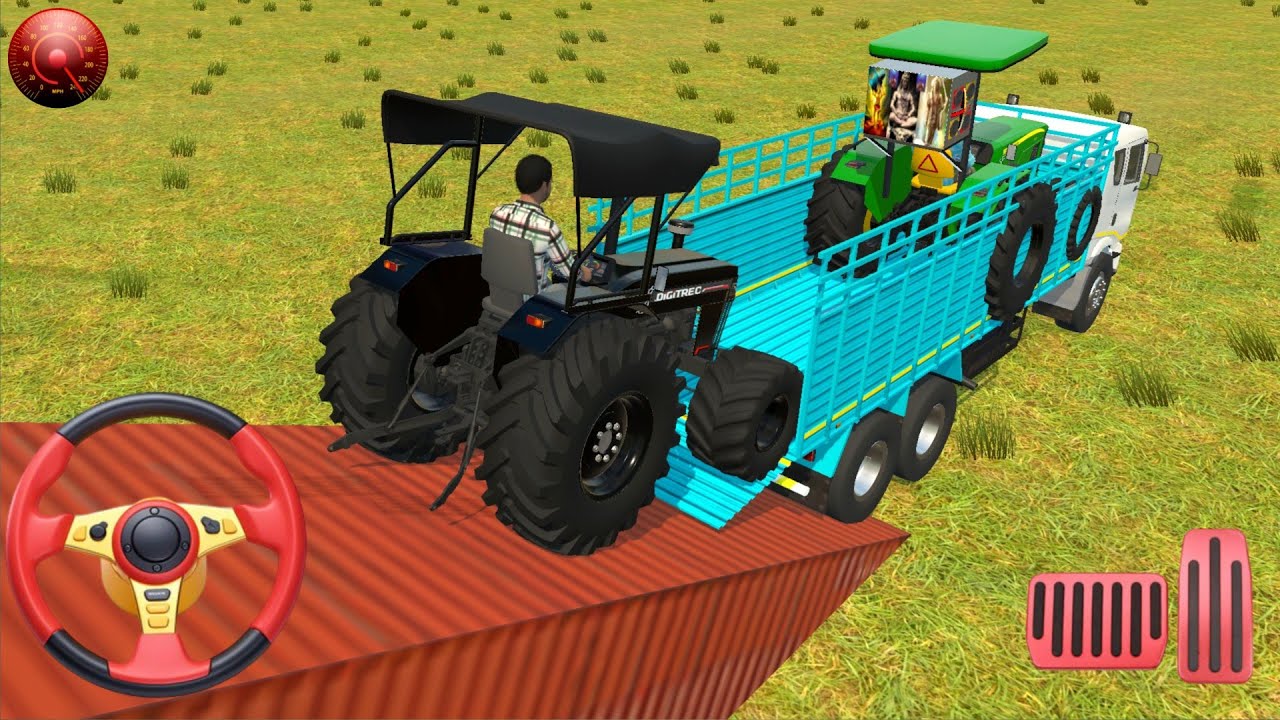 Drive Truck and Unloading Stone From Dumper in Game🔥 #tractor #truck #gamingvideos 