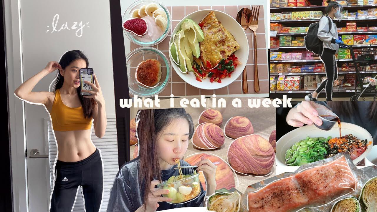 realistic what i eat in a week #2 (lazy~)🥑🍰