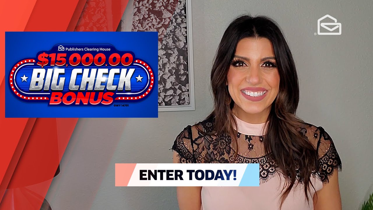 PCH Sweepstakes Alert: $15,000.00 Big Check Bonus!
