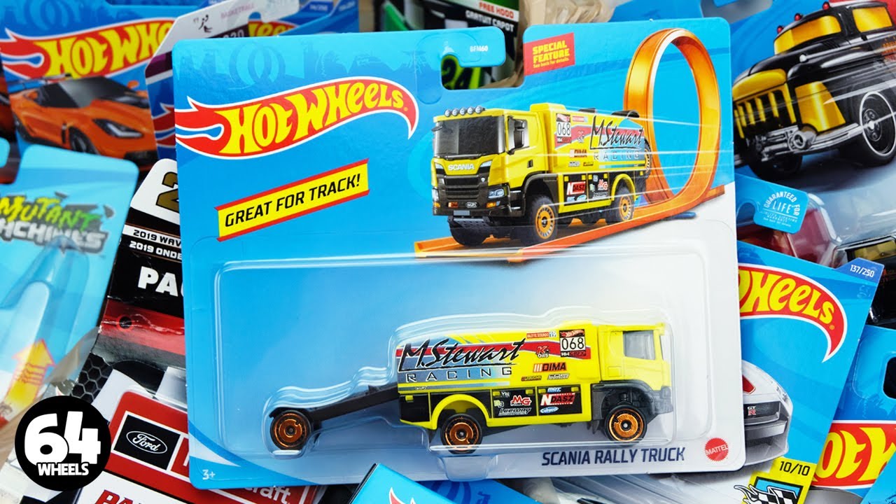 Huge Store Haul w/2020 Hot Wheels Scania Rally Truck unboxing! New mainlines, Mutant Machines & more
