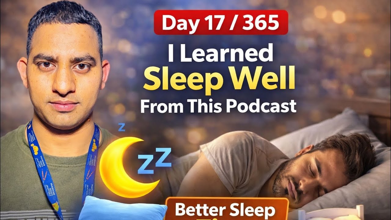 I learned sleep well from this podcast | Tajib | Challenge Journey 