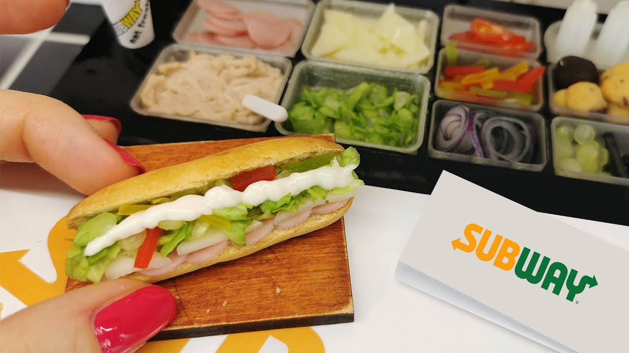 Real but mini SUBWAY Sandwich mini food 🥖🥪🥓🍪 / mini cooking / ASMR cooking /DIY