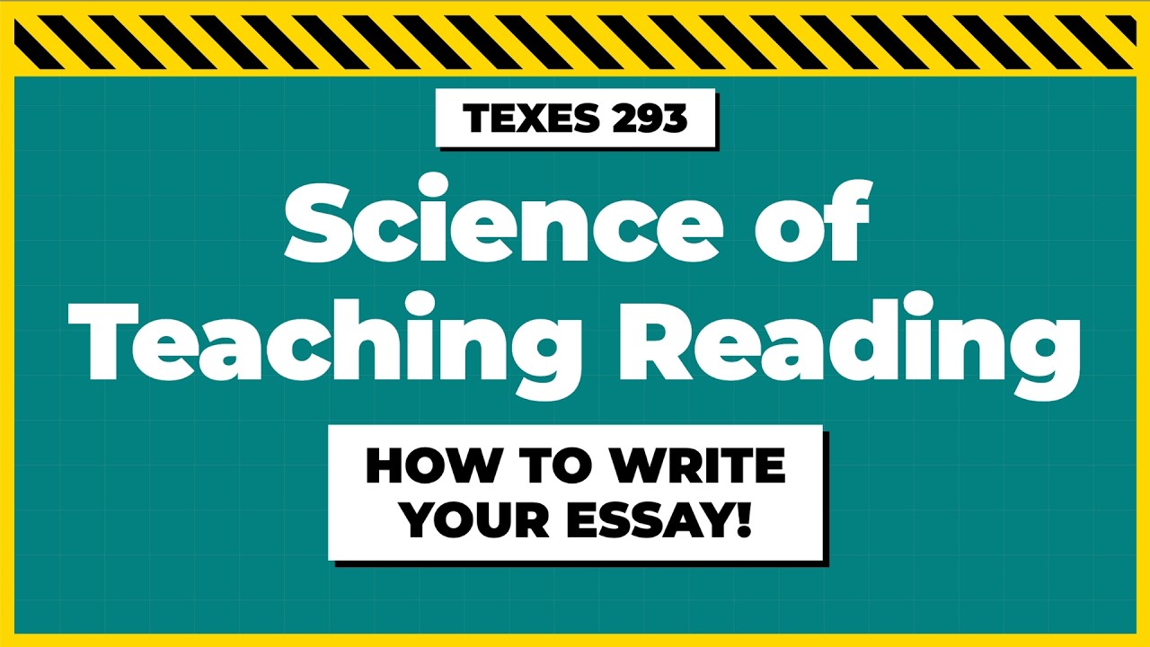 TExES Science of Teaching Reading (293) Constructed Response [USE THIS FRAMEWORK]