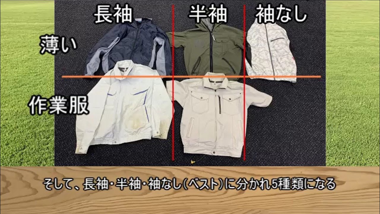 袖のタイプが違う空調服の個人的感想【ゆっくり解説】