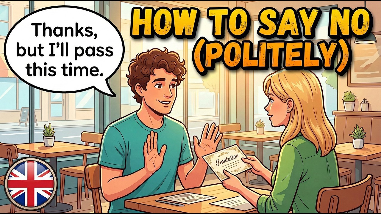 How to Say NO (Politely) | English for Social Situations - Real English Conversation