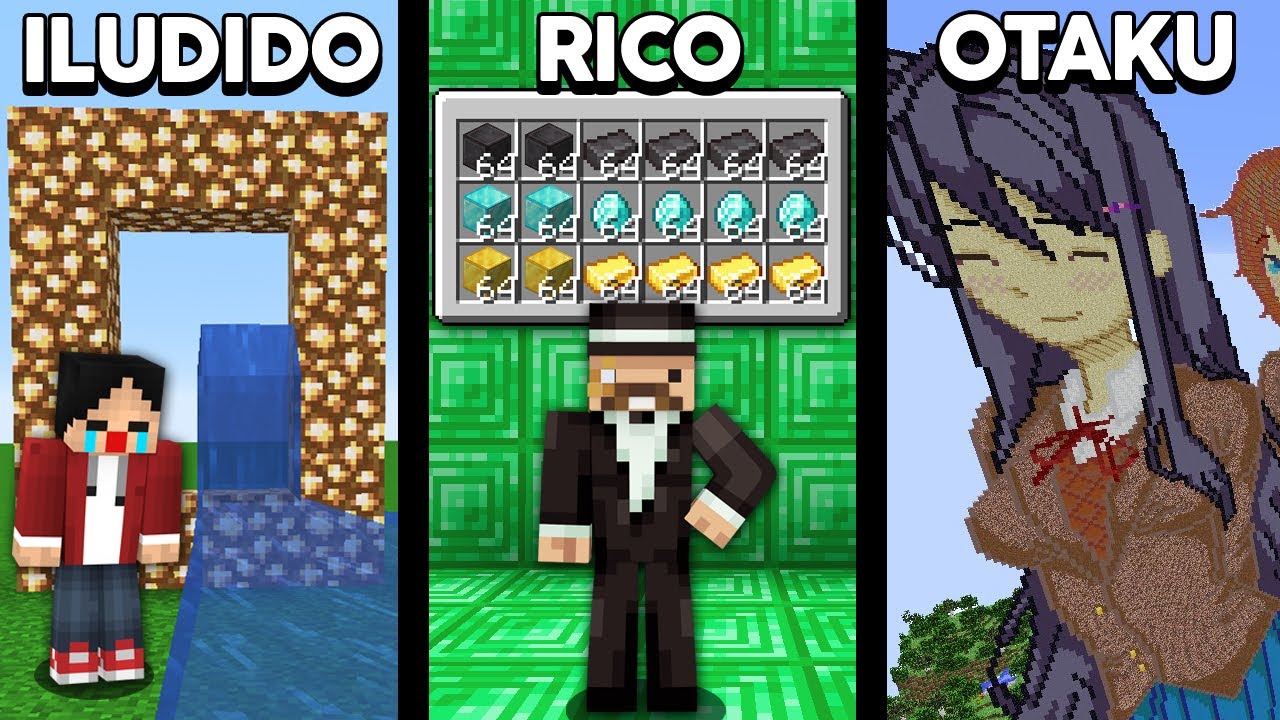 TIPOS DE PESSOAS REPRESENTADAS NO MINECRAFT!