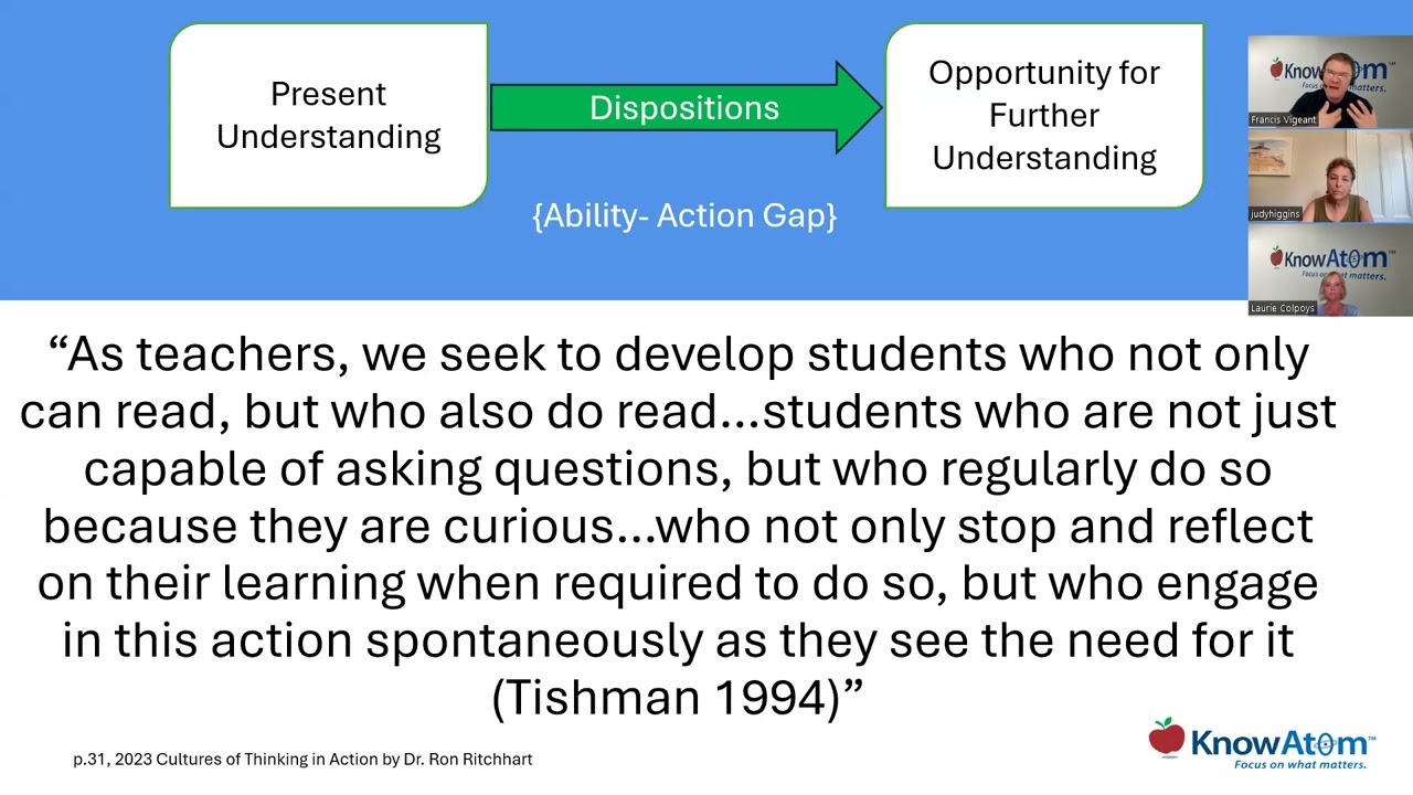 We Can't Directly Teach Dispositions, We Must Enculturate Them: Mindset 2