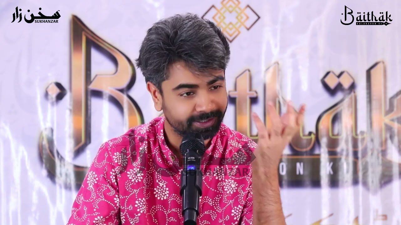 Aqib Sabir I Baithak Kalakaron Ki I Nashist 5.0 Delhi I April 2025 I SukhanZar Foundation