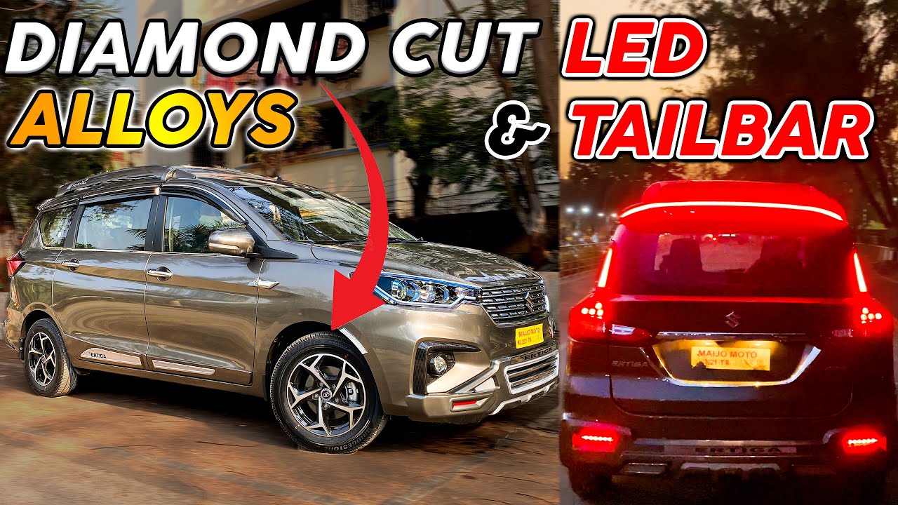 ERTIGA FROM KERELA MODIFIED WITH DIAMOND CUT ALLOYS & LED TAILBAR || 📞9321811482