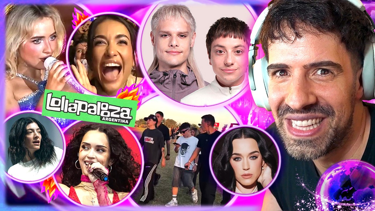 LOLLAPALOOZA (sabrina carpenter, six sex, katseye, mernosketti), CATRIEL Y PACO FUNADOS, KATY PERRY