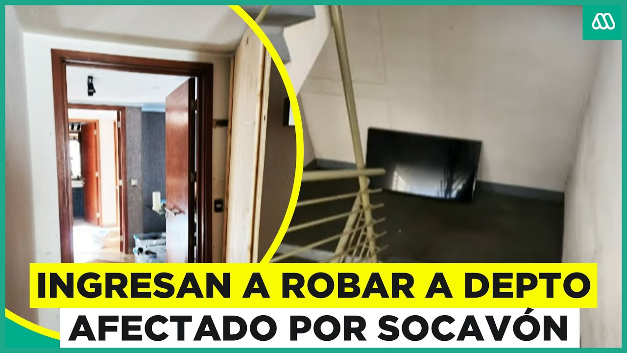 Entran a robar a departamento afectado por socavón en edificio