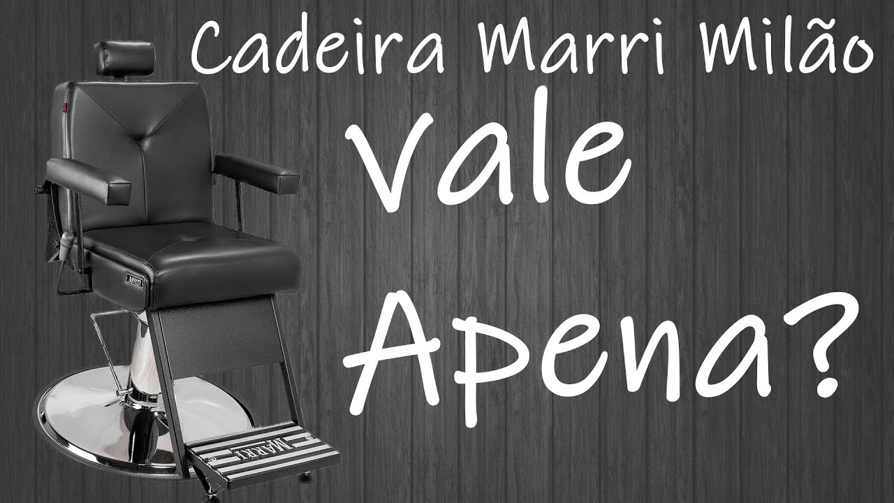 cadeira de barbeiro marri milão unboxing montagem e review