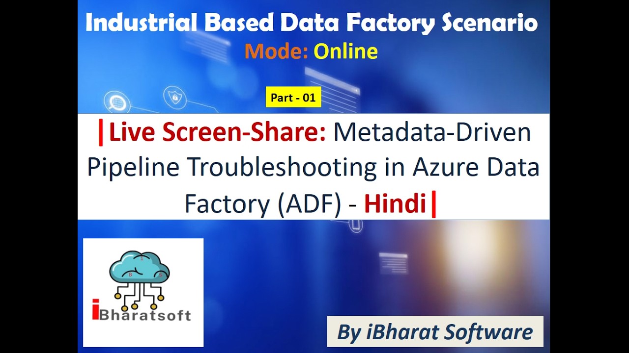 Live Screen-Share: Metadata-Driven Pipeline Troubleshooting in Azure Data Factory (ADF) - Hindi #adf