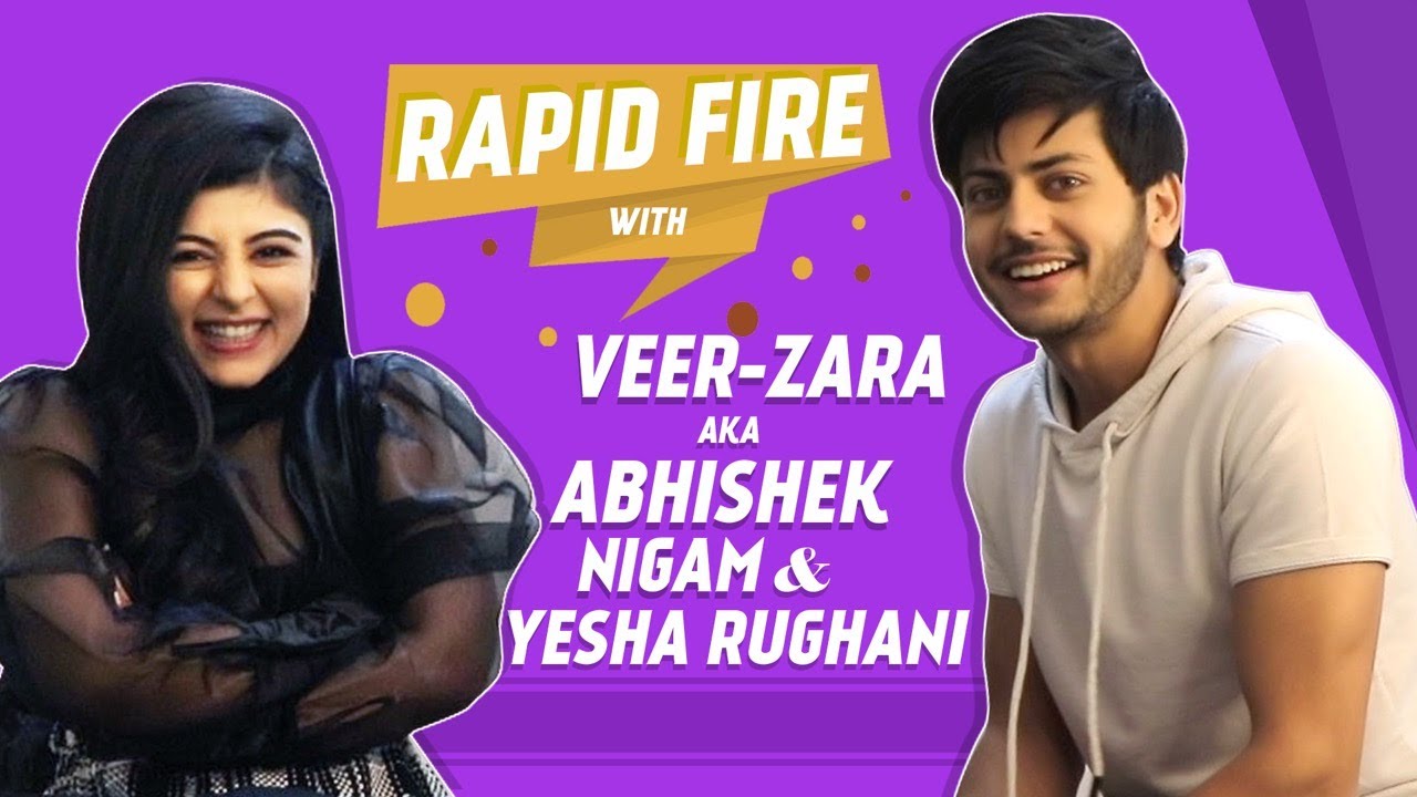 Rapid Fire With Veer Zara aka Abhishek Nigam and Yesha Rughani | Hero Gayab Mode On