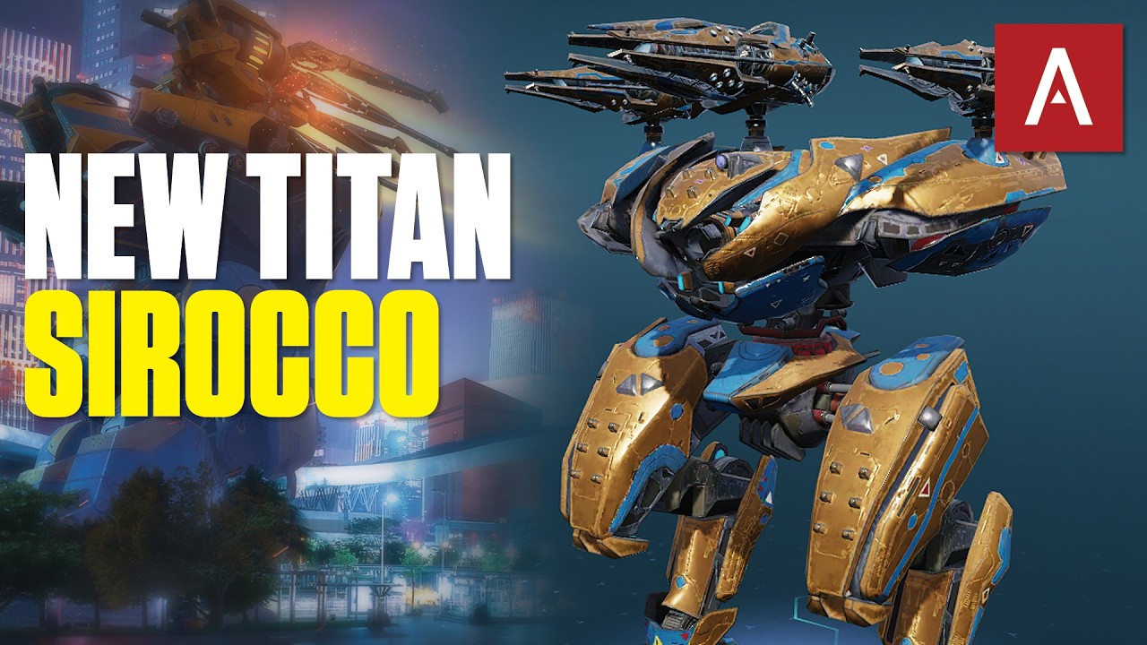 War Robots &mdash; Новый титан Sirocco создает смертельный магнитный шторм! Геймплей на тестовом сервер...