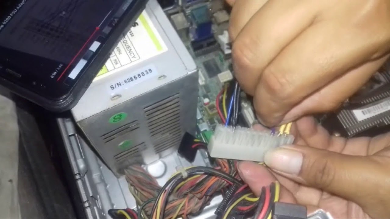 Fuente Hp 8200(6 pines) : reemplazo fuente estandar de 24 pines sin comprar adaptador