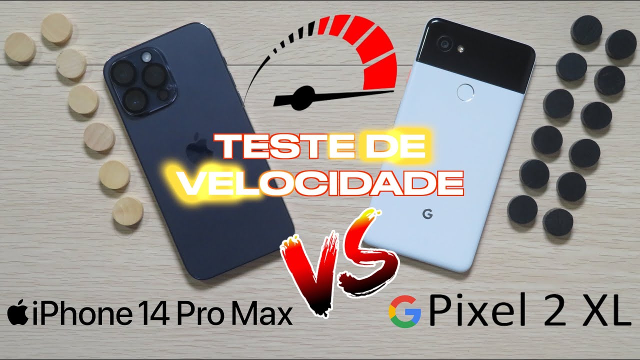 #apple #android #jrtech Teste de Velocidade: iPhone 14 Pro Max vs Google Pixel 2 XL ✔️
