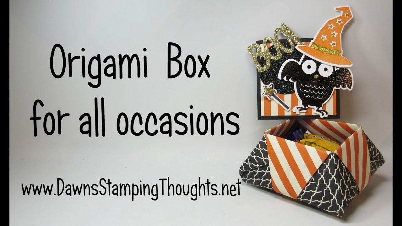 Origami Box Featuring Envelope Paper  from Stampin'Up!
