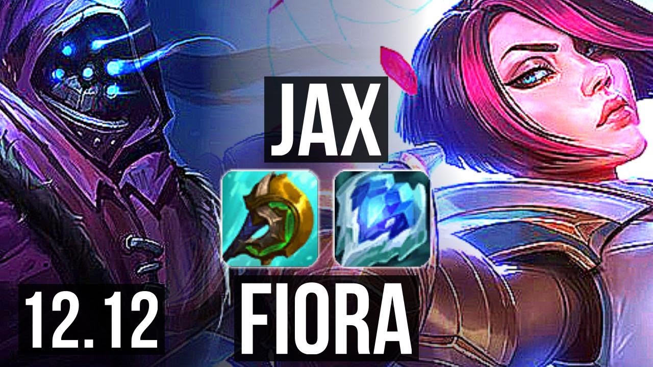 JAX vs FIORA (TOP) | 69% winrate, 8 solo kills, Dominating | KR Master | 12.12