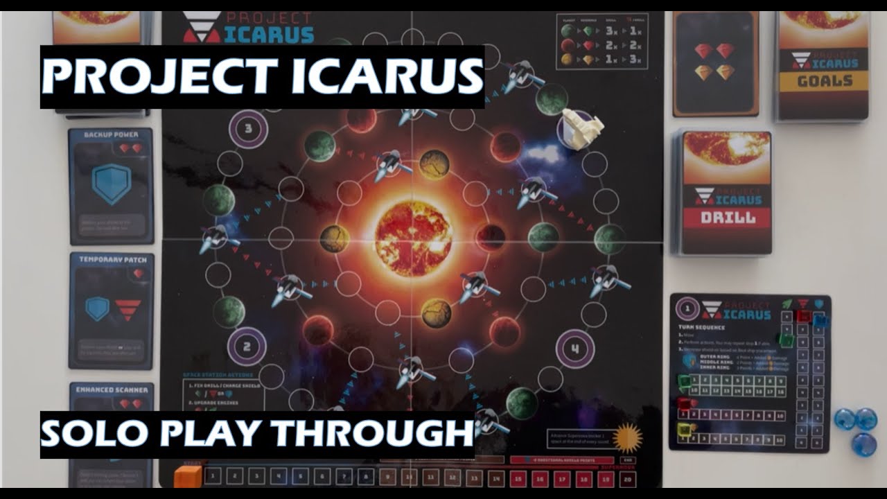 Project Icarus board game (PNP) solo play through