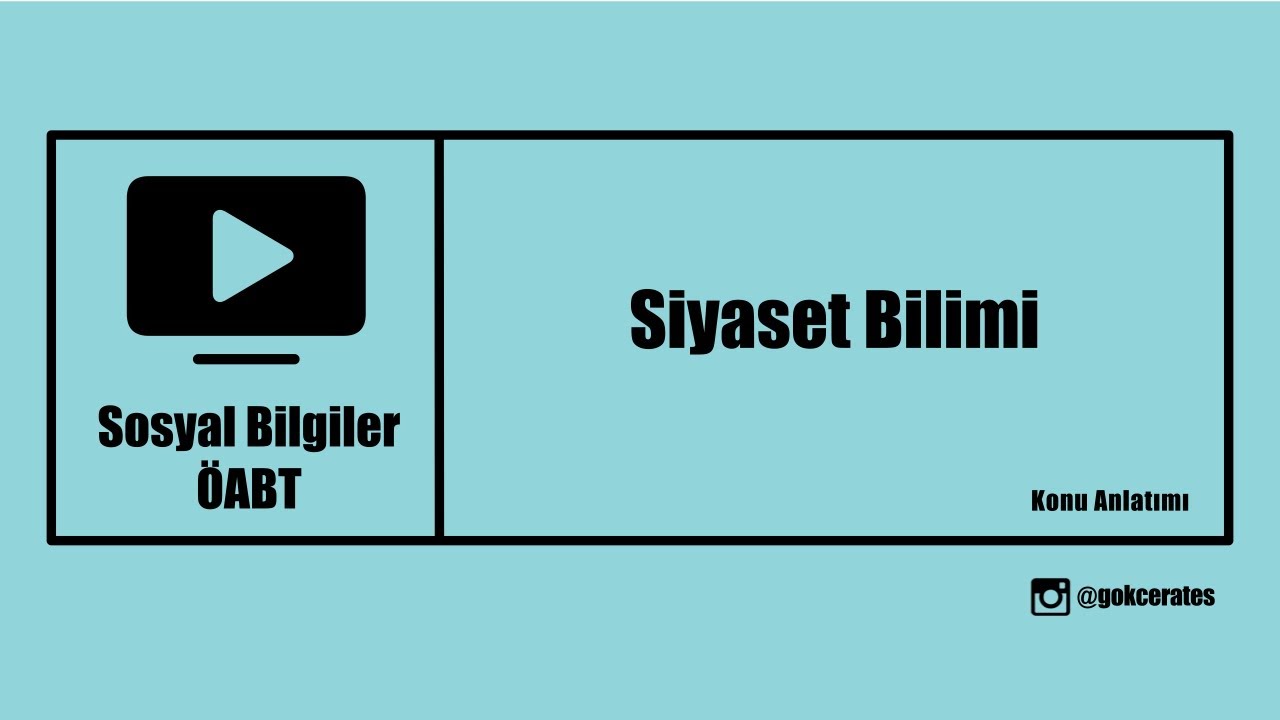 5) Sosyal Bilgiler ÖABT - Siyaset Bilimi- Devlet I