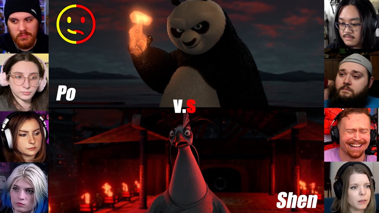 Shen vs Po |  Kung fu Panda 2 |  Reaction Mashup  | #kungfupanda
