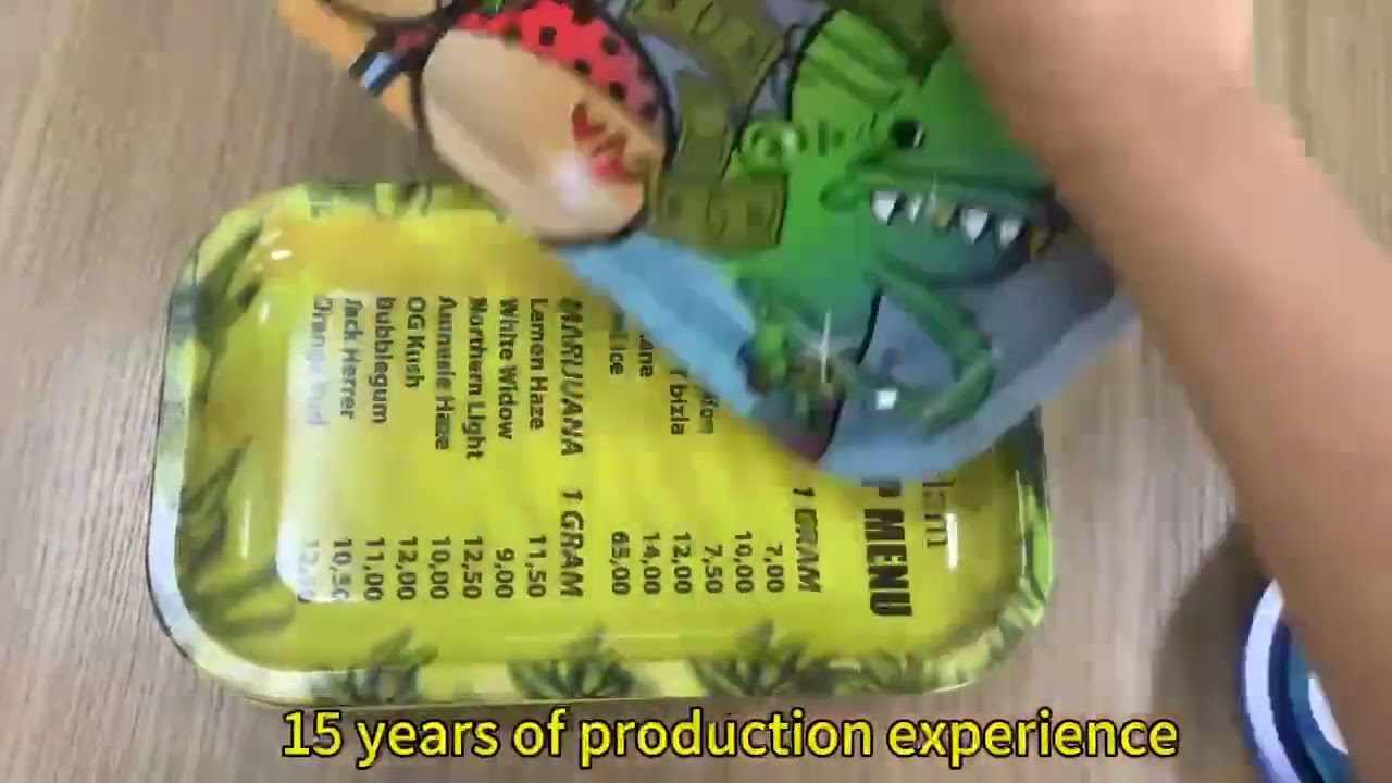 Custom Metal Hemp Smoking Weed Rolling Tray