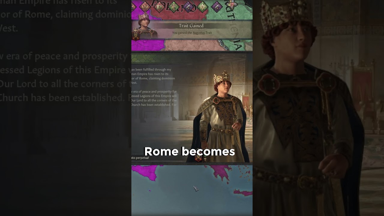 Only two empires can form Rome in #crusaderkings3