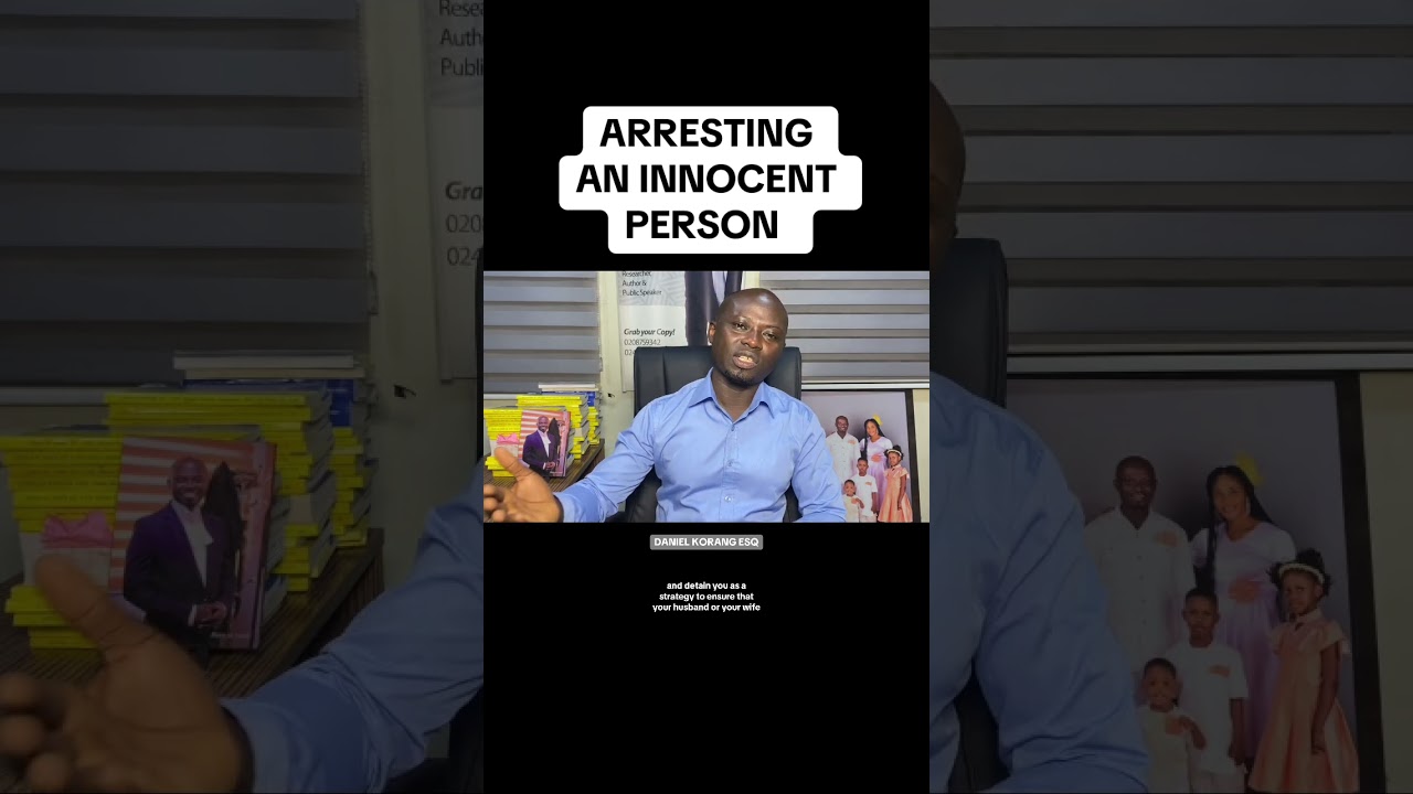 CAN THE POLICE ARREST AN INNOCENT PERSON?