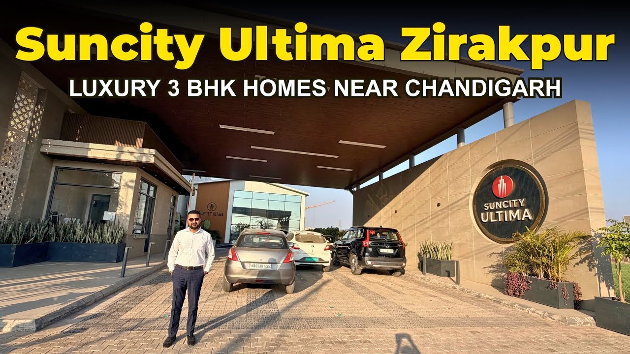 Suncity Ultima, Zirakpur | 3 BHK 1870 sq ft - Latest Construction Update | 112 acres Park 🌳