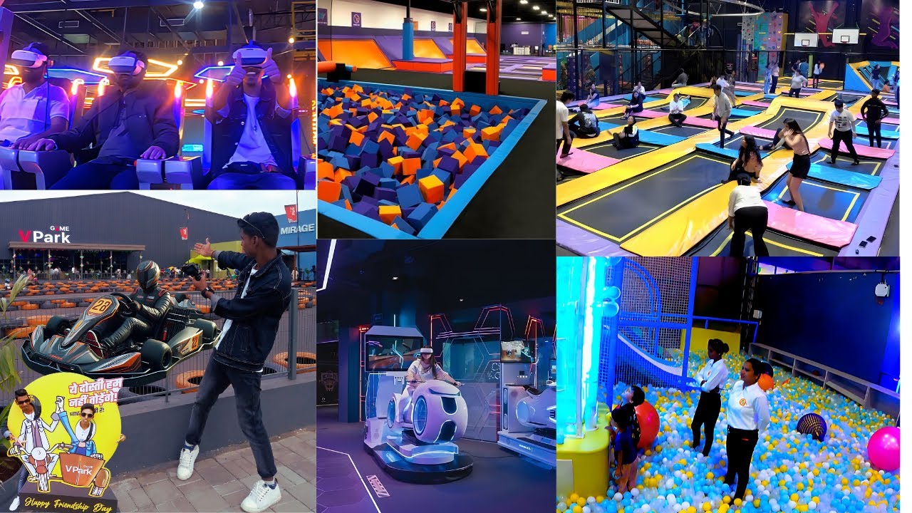 Trampoline Park || V Park || Gaming Park || Viraj Junction || Karnataka #trampoline #trampolinepark