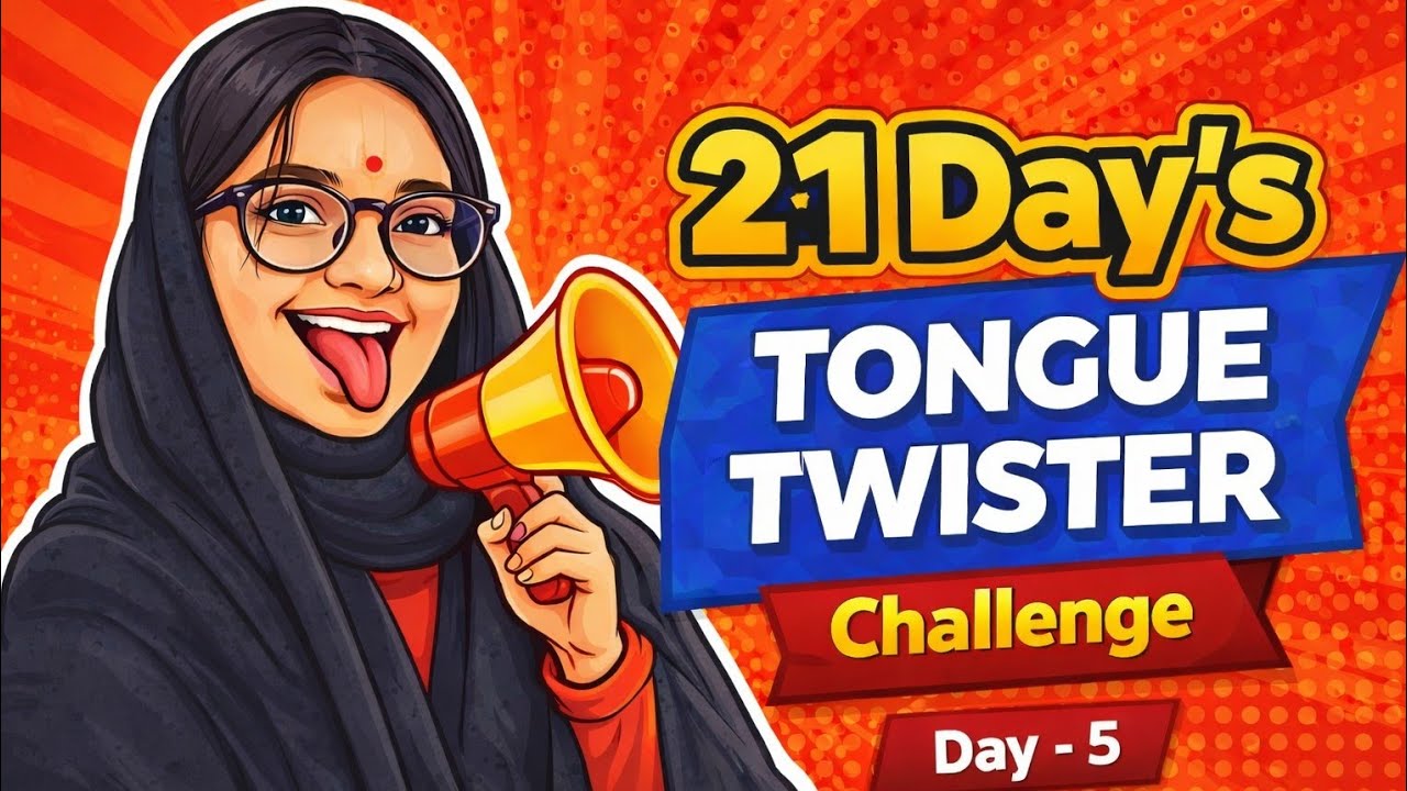 Day-5, 21 Day's TOUNGE TWISTER Challenge Series🌀 #toungetwisterchallenge #englishwithvinnu #english