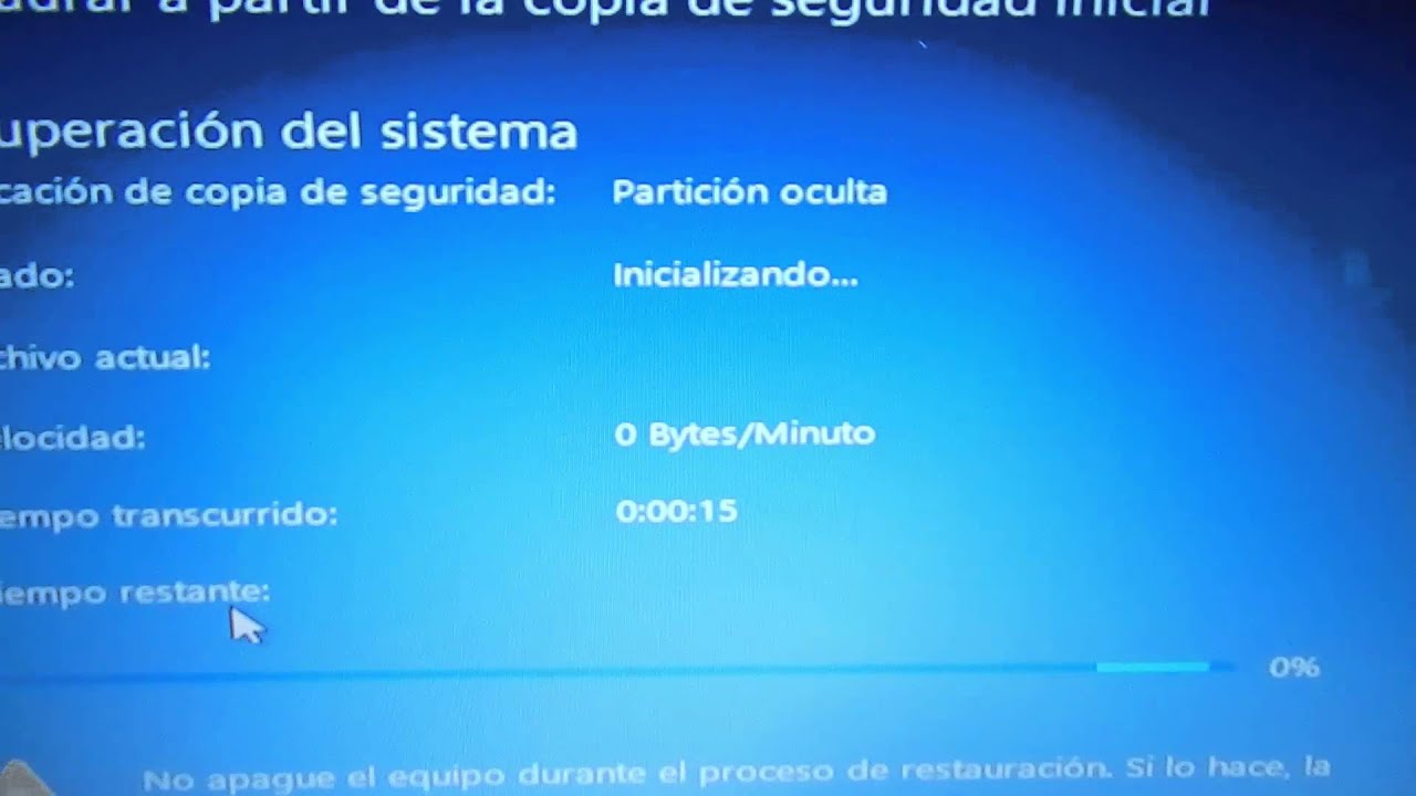 Restaurar de fabrica laptops Lenovo