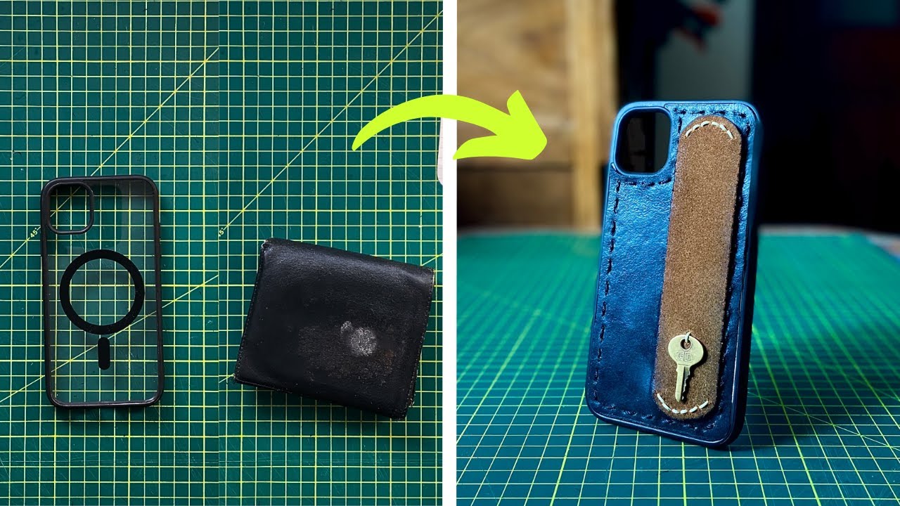 Evde Deri Telefon Kılıfı Yapımı. Eski Cüzdan Ve Kemerden Kendin Yap!