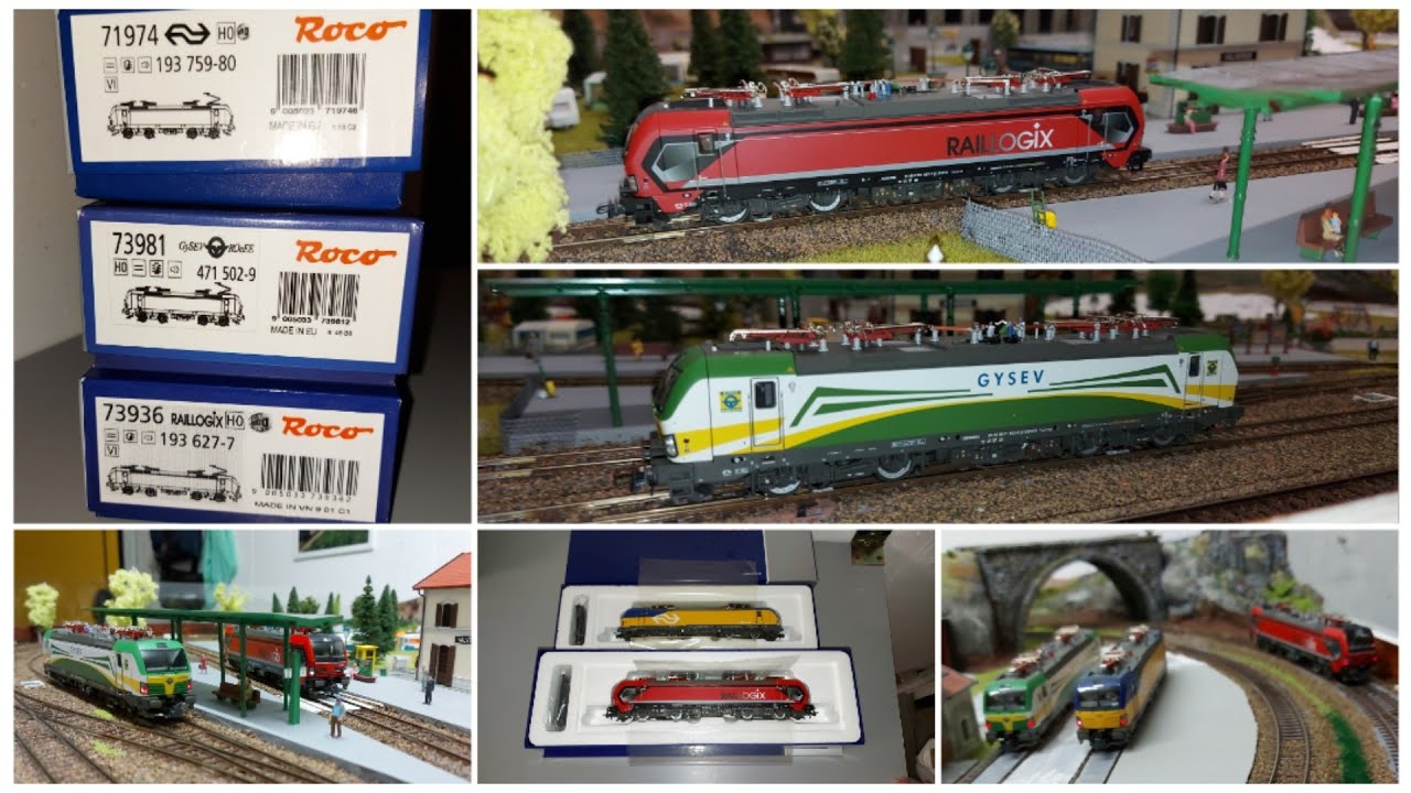 The Vectron mit sound  in 3 livree UNBOXING: THE GYSEV ROeEe,RAILLOGIX,FERROVIE OLANDESI by Roco