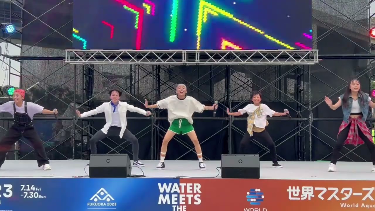 『 好いとっと 』MISIAの曲カバー 2023.7.22世界水泳選手権2023福岡大会Fukuoka Ichiba(フクオカイチバ)ステージイベント