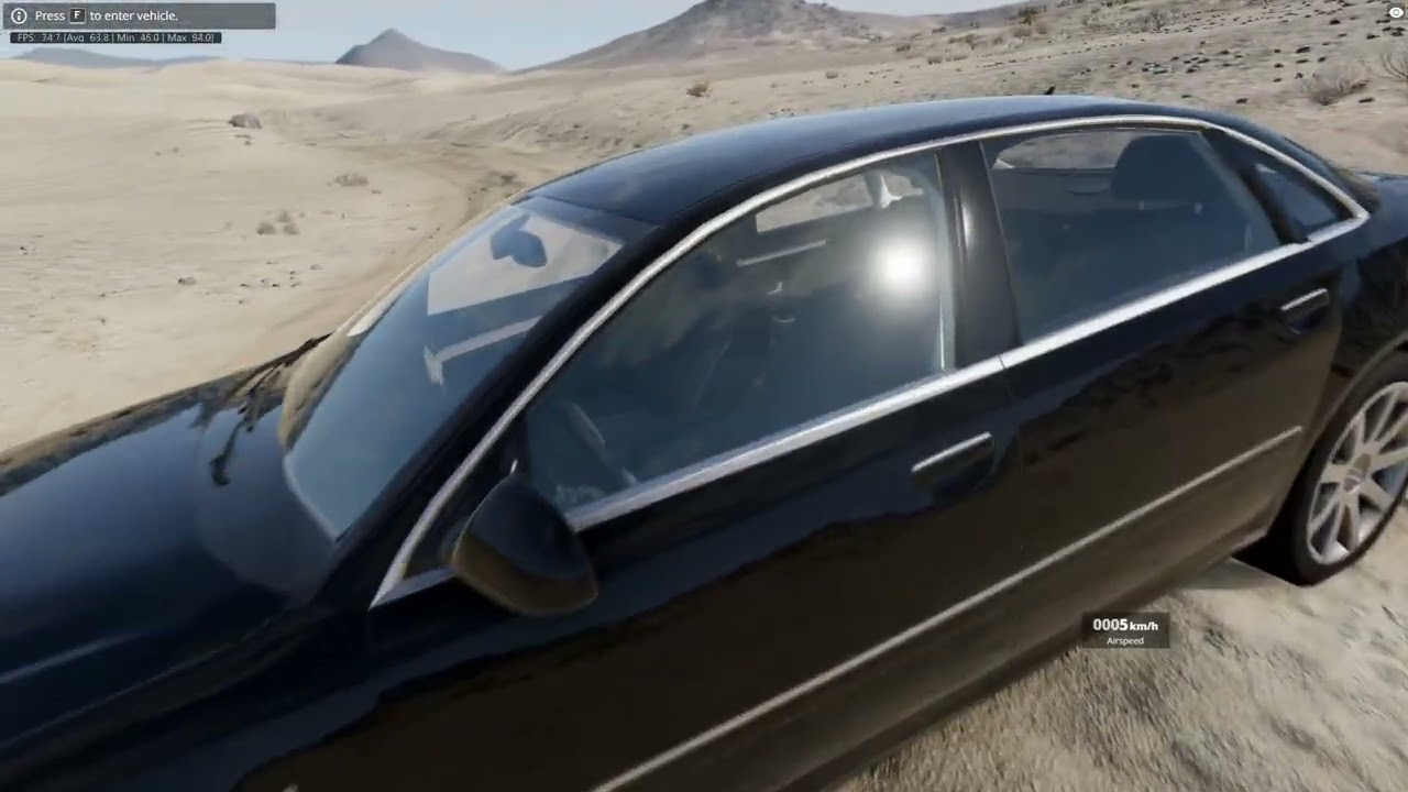 BeamNG - AUDI A8 extreme offroad durability test
