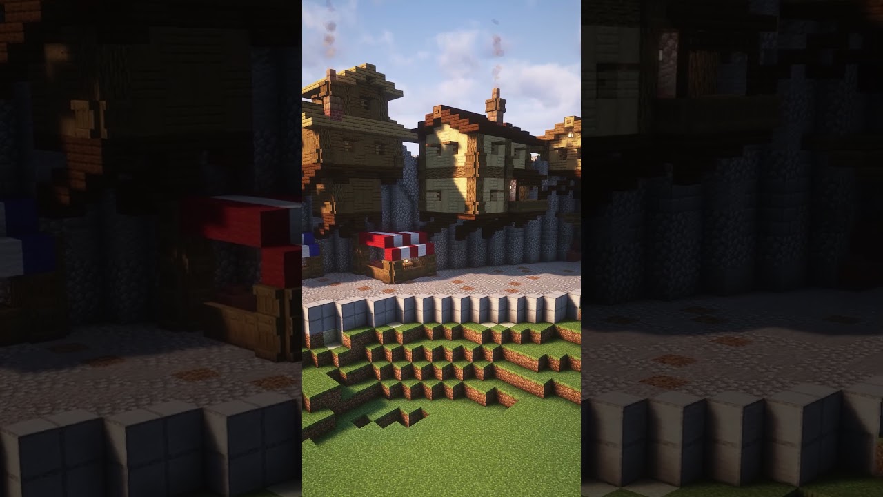 How I decorate a minecraft Road #minecraft #minecraftbuilding #buildideas