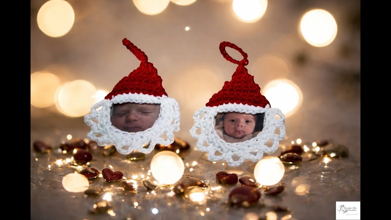 Tuto cadre photo père Noël au crochet @Alextitia Tuto Crochet