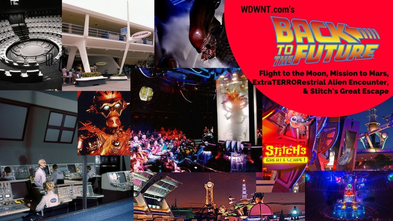 Complete History of Alien Encounter, Stitch's Great Escape, Mission to Mars Ride - BTTF Live